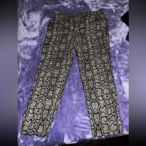 Zara woman’s snake print pants